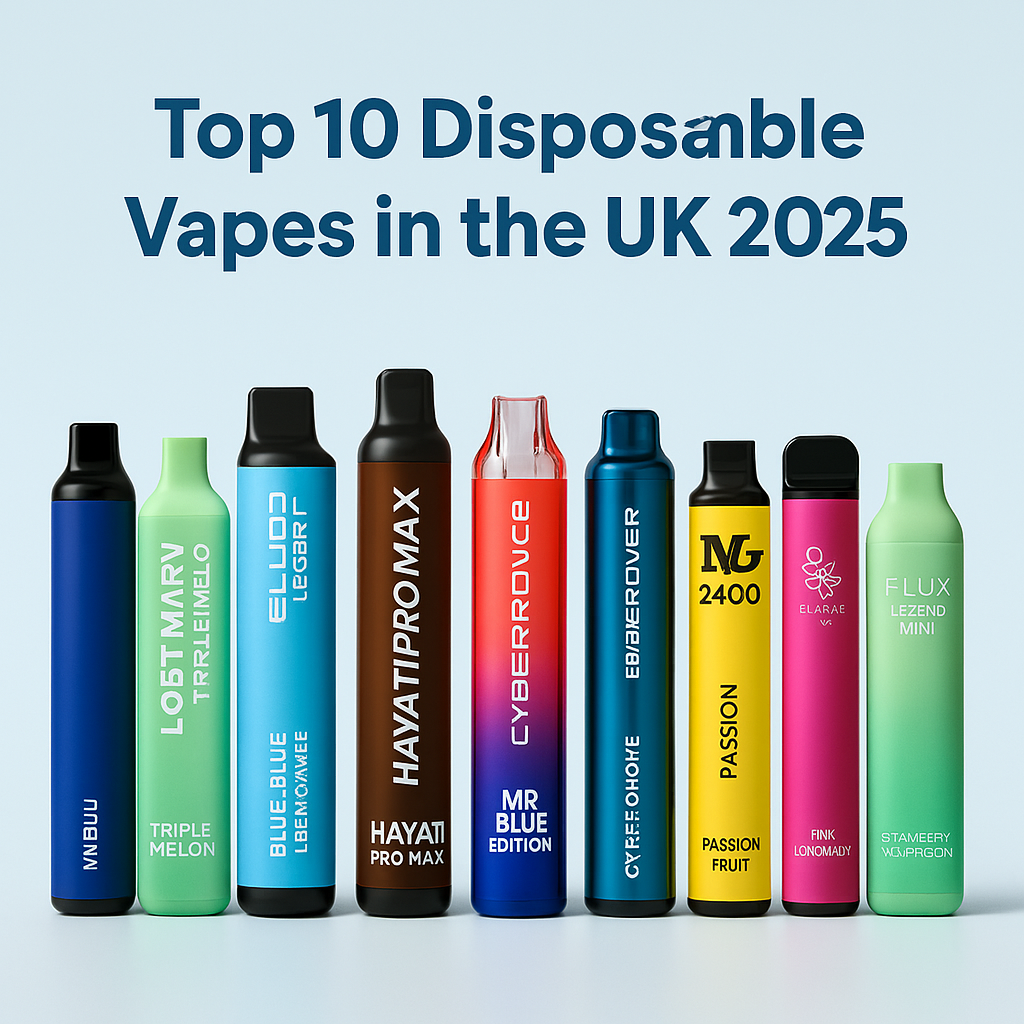 🔥 Top 10 Disposable Vapes in the UK – 2025 Edition