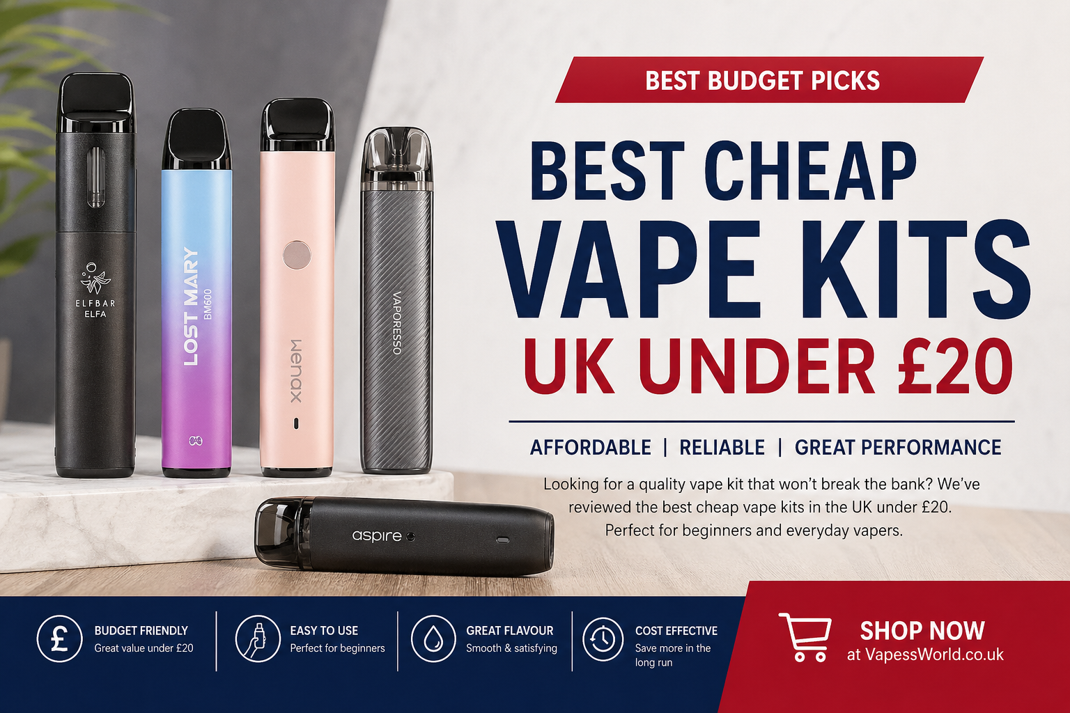Best Cheap Vape Kits UK Under £20
