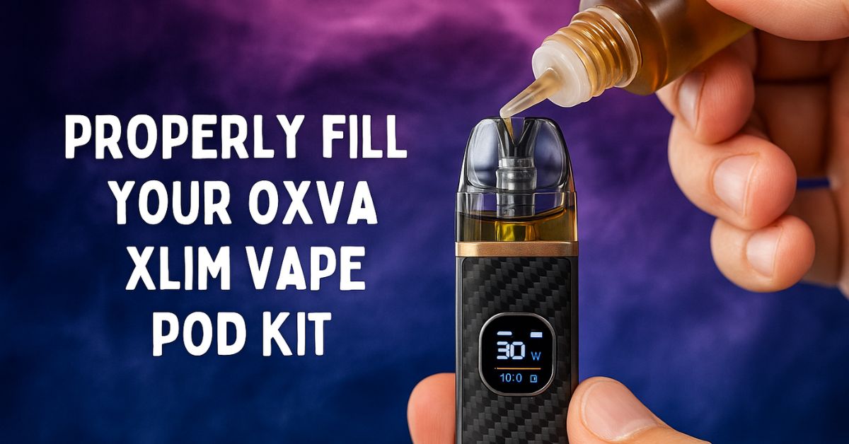 Properly Fill Your OXVA Xlim Vape Pod Kit