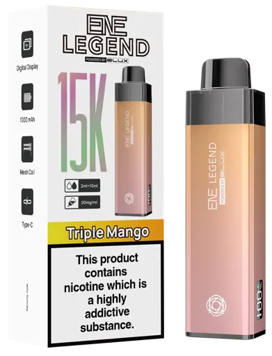 EVE Legend vape device and packaging on a white background