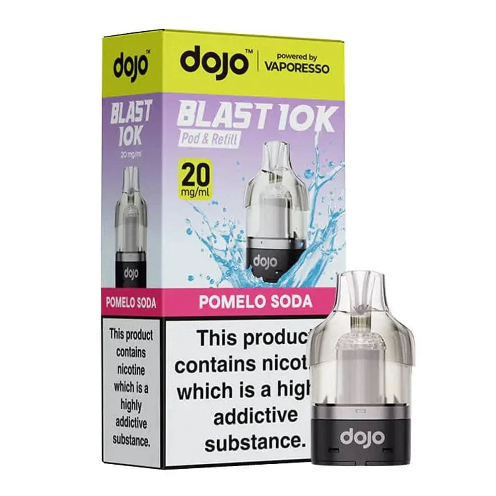  dojo vape device and packaging on a white background