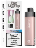 EVE Legend vape device and packaging with cherry ice flavor on a white background