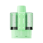 Green vape device with 'Menthol' branding on a white background