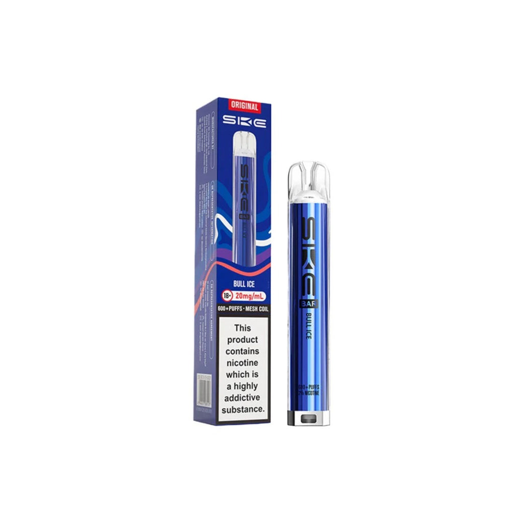 SKE Bar 600 Rechargeable Prefilled Pod Vape Kit – 20mg Nicotine Salt, 600 Puffs, UK Vape Device, Compact & Inhale-Activated