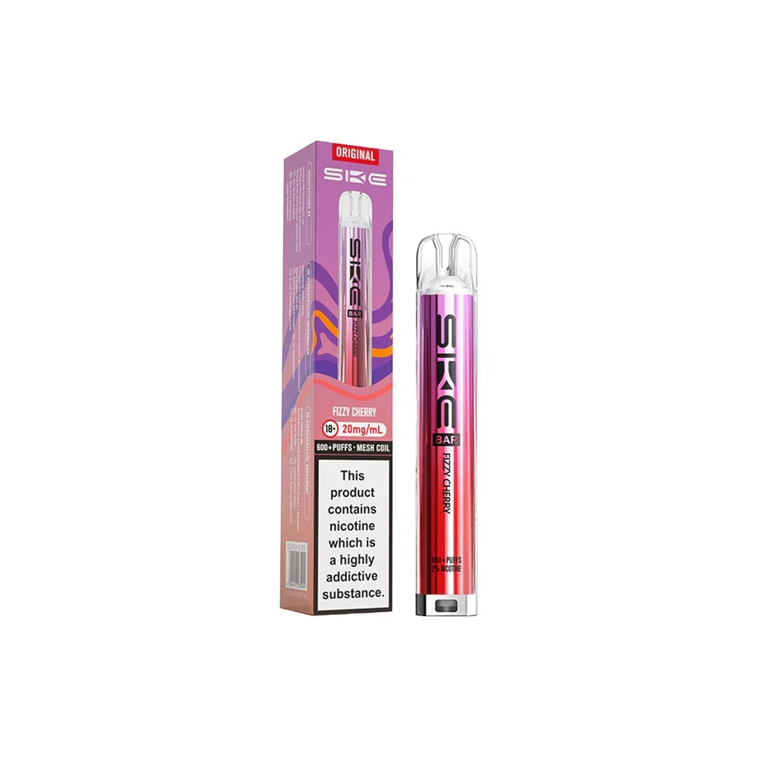 SKE Bar 600 Rechargeable Prefilled Pod Vape Kit – 20mg Nicotine Salt, 600 Puffs, UK Vape Device, Compact & Inhale-Activated