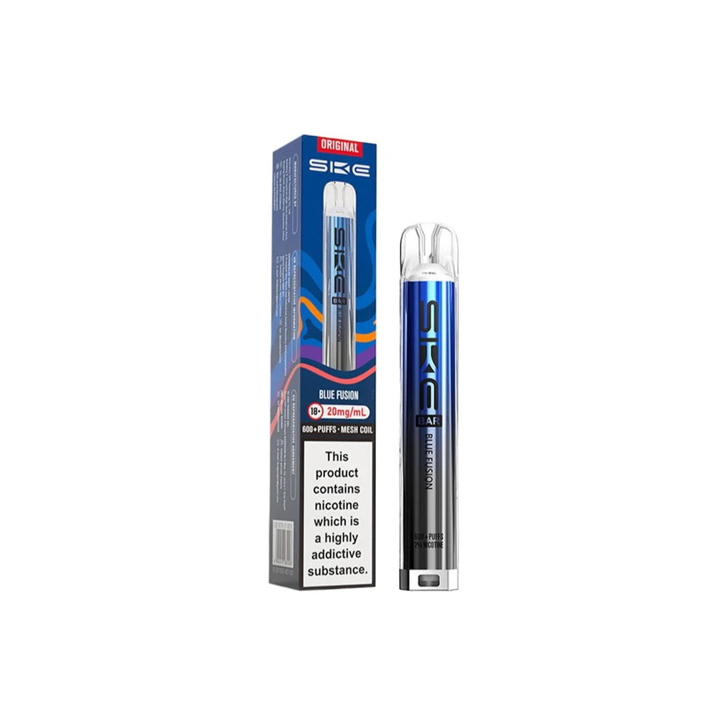 SKE Bar 600 Rechargeable Prefilled Pod Vape Kit – 20mg Nicotine Salt, 600 Puffs, UK Vape Device, Compact & Inhale-Activated