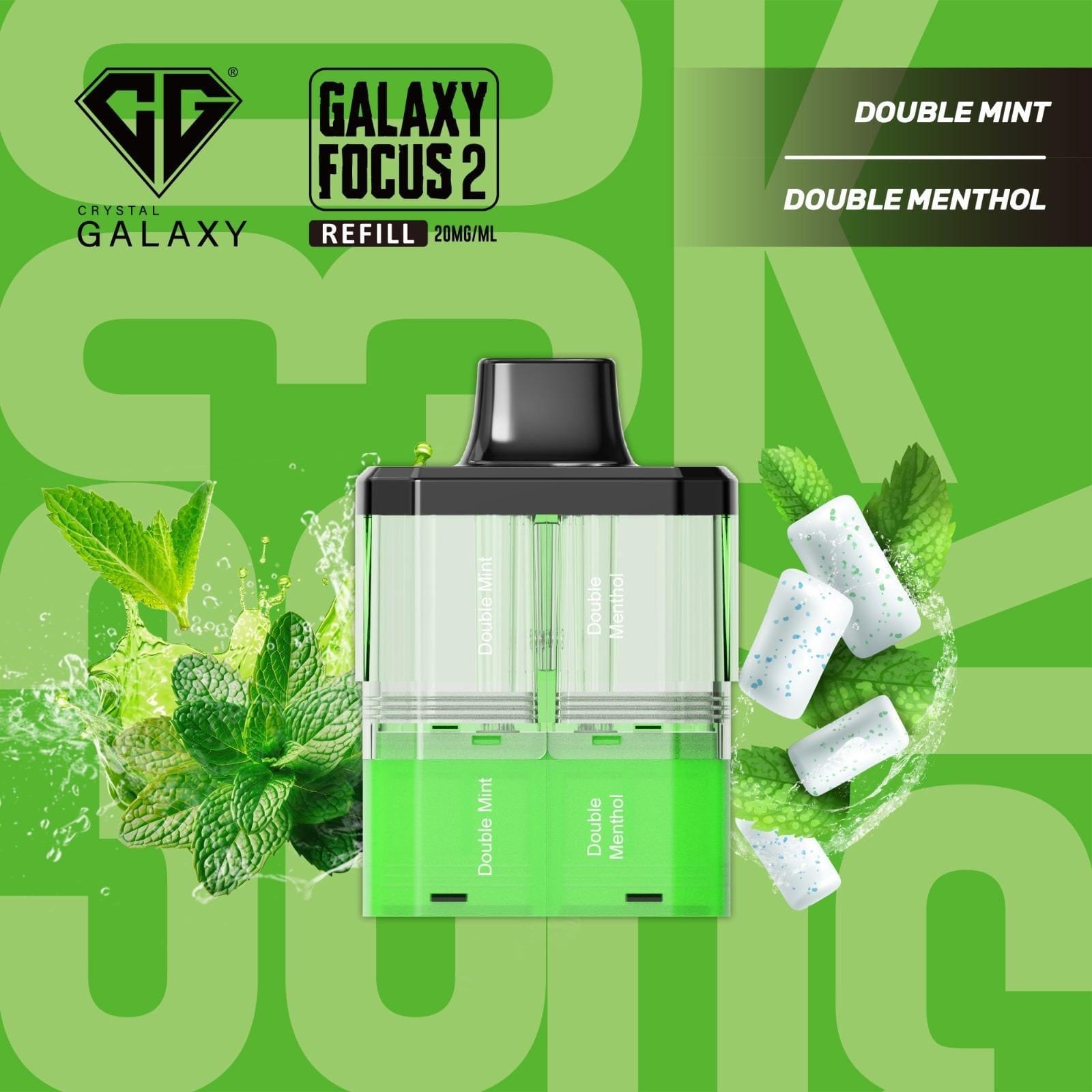 Crystal Galaxy Focus 2 30K Puffs Refill Pods - New 2025
