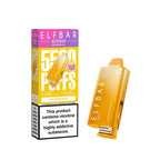 Elf Bar vaping device and packaging on a white background