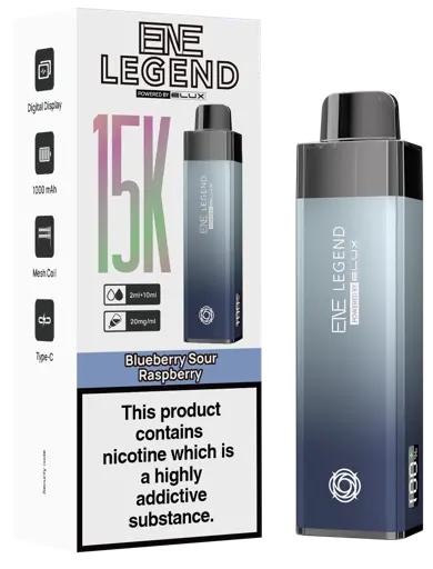 EVE Legend vape device and packaging on a white background