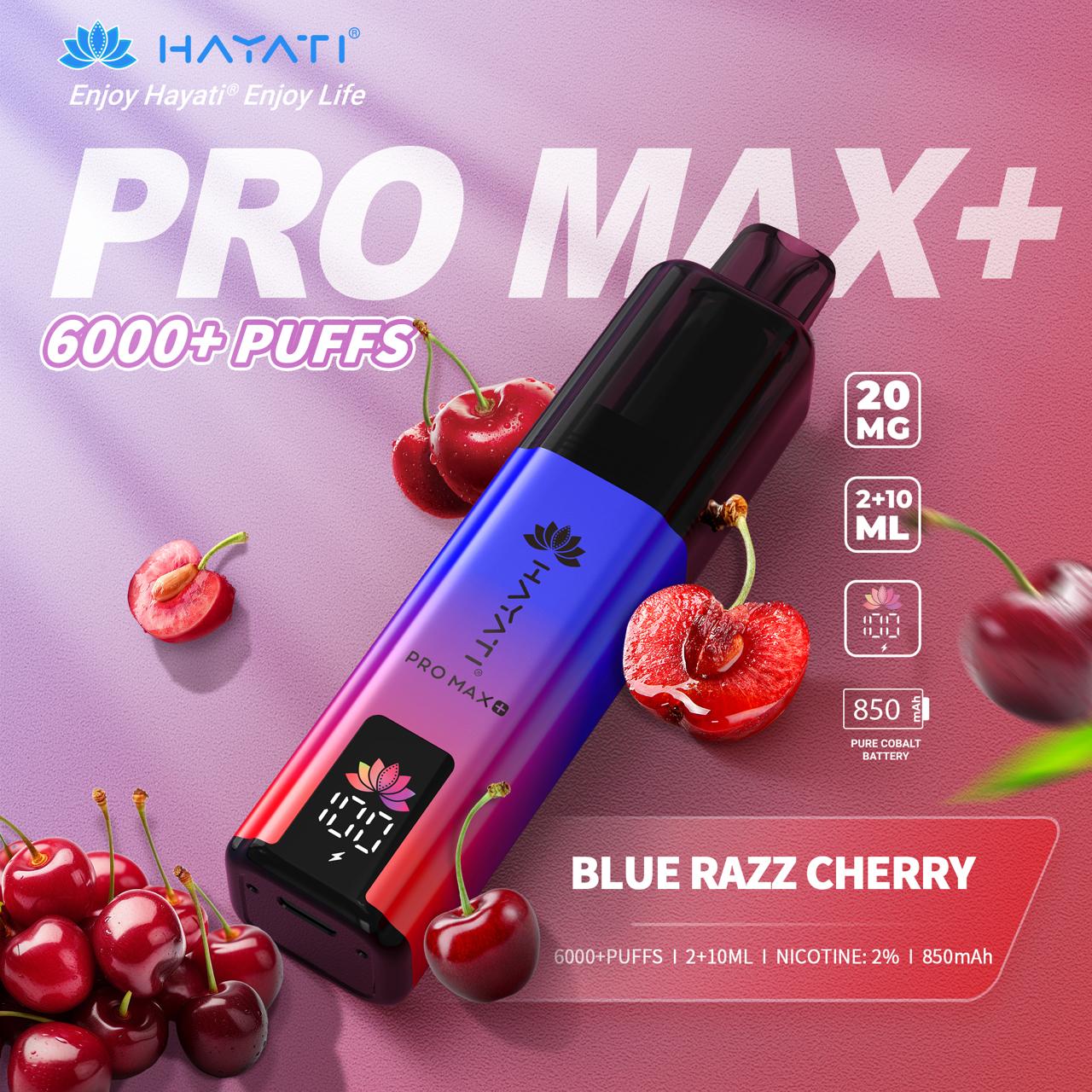 hayati pro max plus Blue Razz Cherry