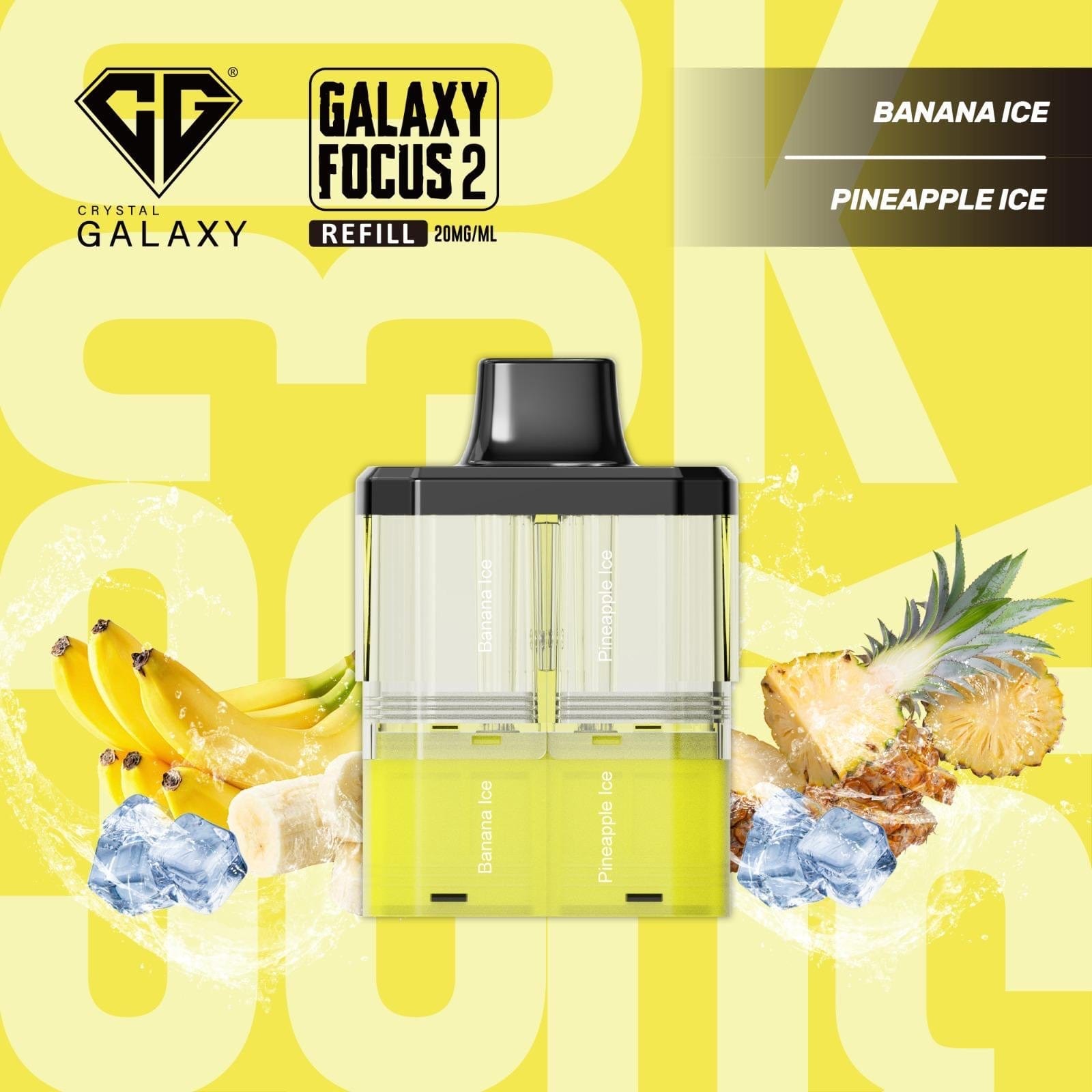 Crystal Galaxy Focus 2 30K Puffs Refill Pods - New 2025