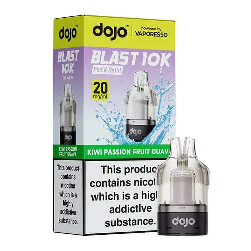  dojo vape device and packaging on a white background