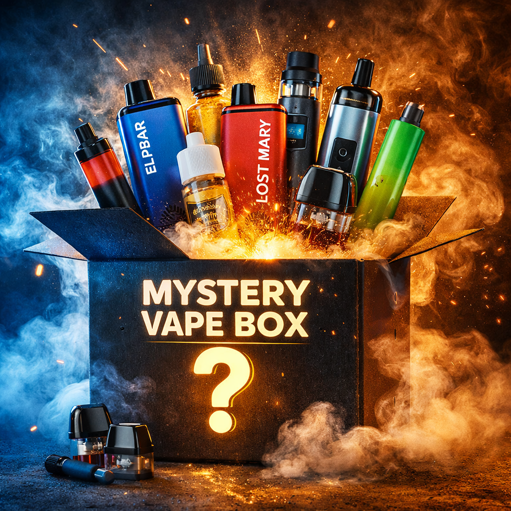 Mystery Vape Box + Chance to Win Up To 25k Puff Device!