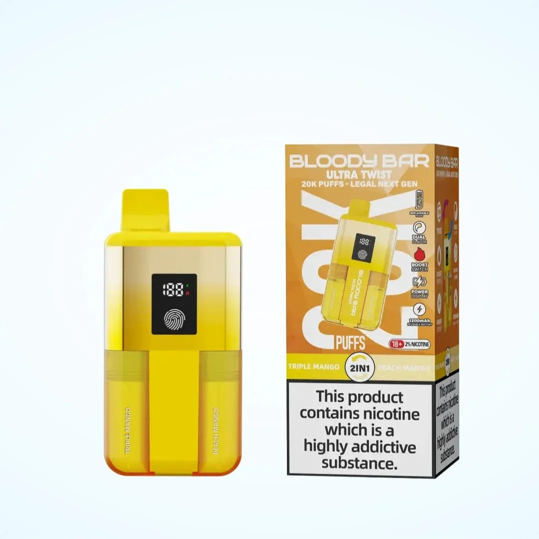 Bloody Bar Ultra Twist 20000 Prefilled Pod Kit | 2-in-1 Dual Flavor Rechargeable Vape