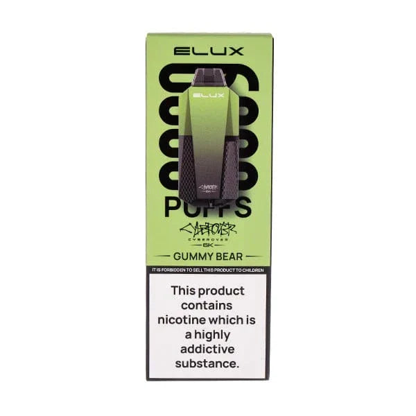 Elux Cyberover 6000 Puffs Disposable Vape Kit – Box of 10 (UK Edition)