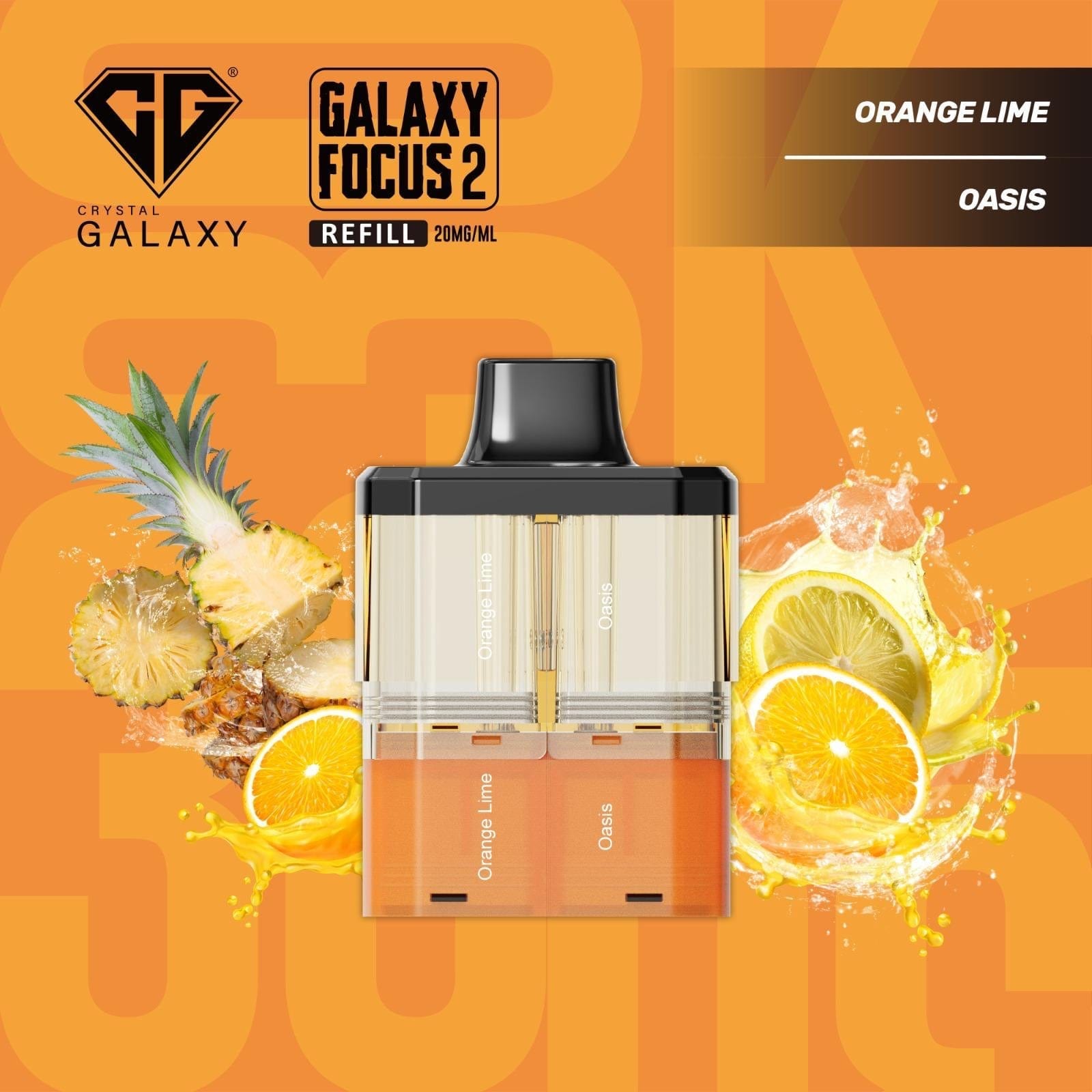 Crystal Galaxy Focus 2 30K Puffs Refill Pods - New 2025