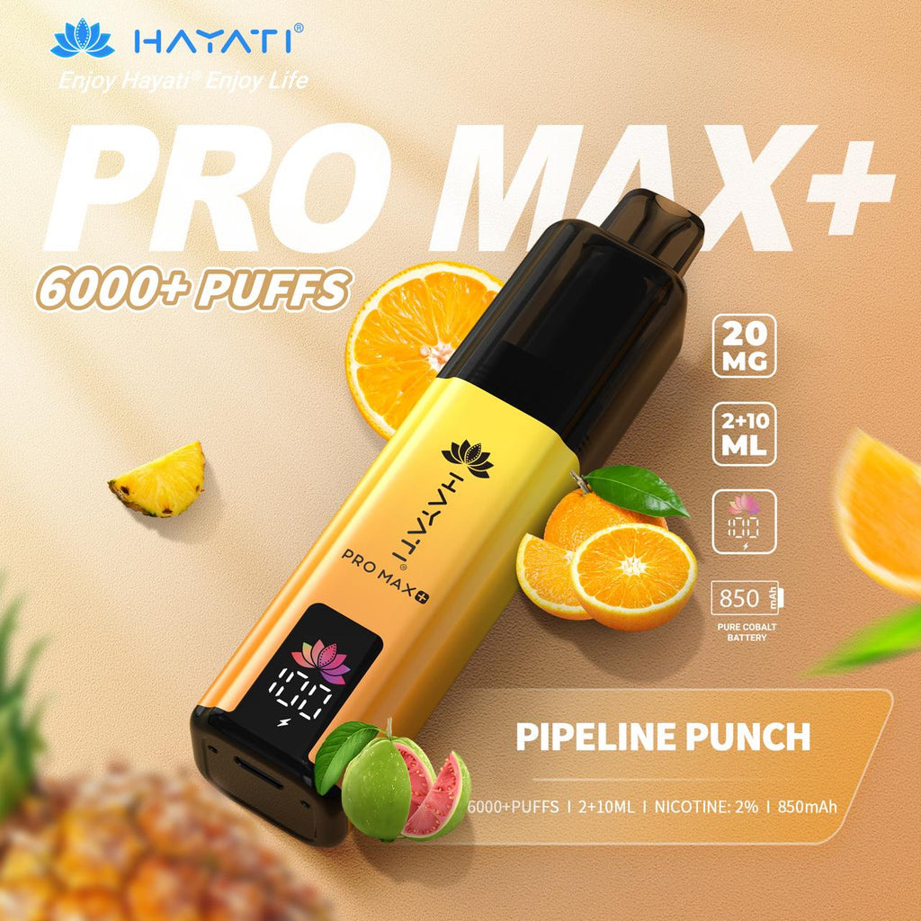 Hayati Pro Max Plus 6000 Puffs Prefilled Pod Kit | TPD Ban-Proof 2025 | 20mg Nic Salt