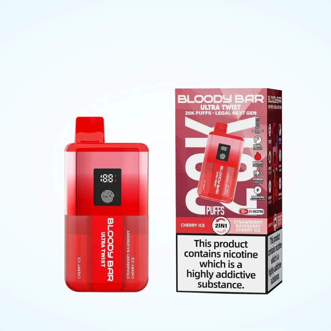 Bloody Bar Ultra Twist 20000 Prefilled Pod Kit | 2-in-1 Dual Flavor Rechargeable Vape