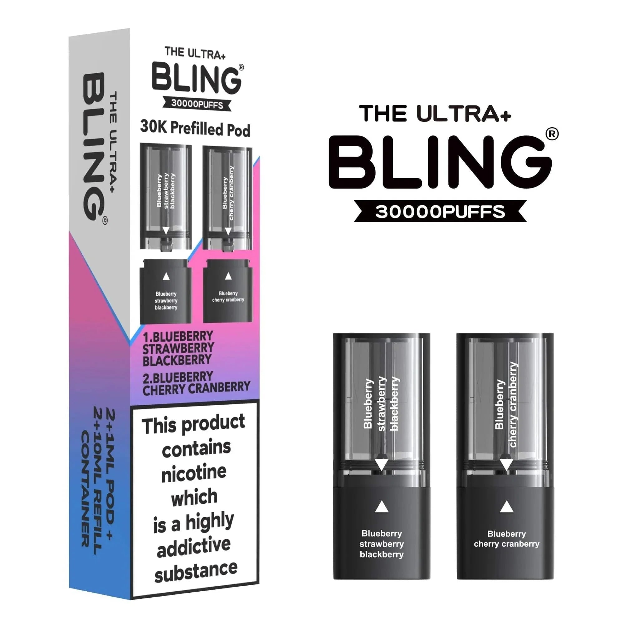 Bling Ultra Plus 30K Replacement Prefilled Pods 
