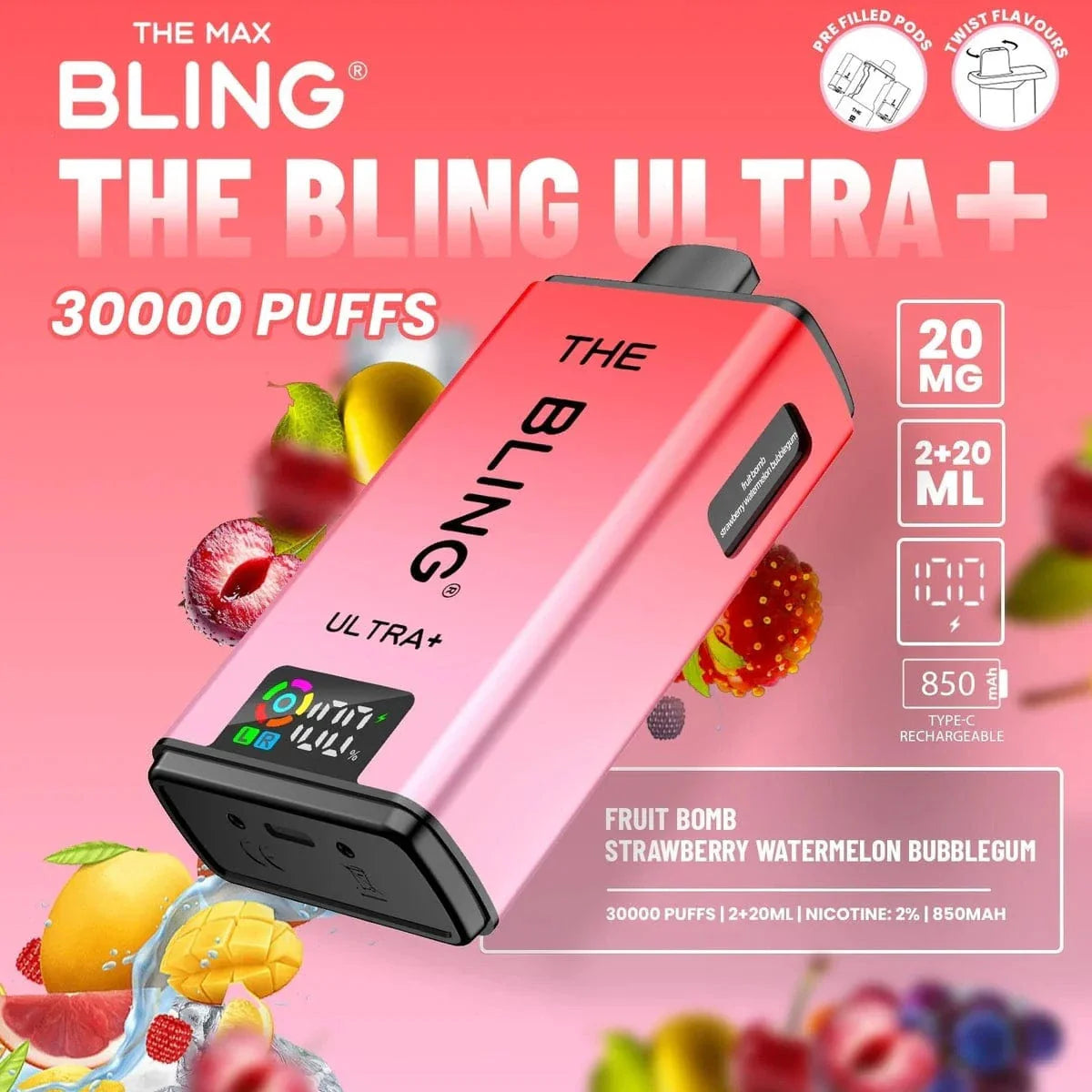 Bling Ultra Plus 30k Puffs Pod Vape Kit