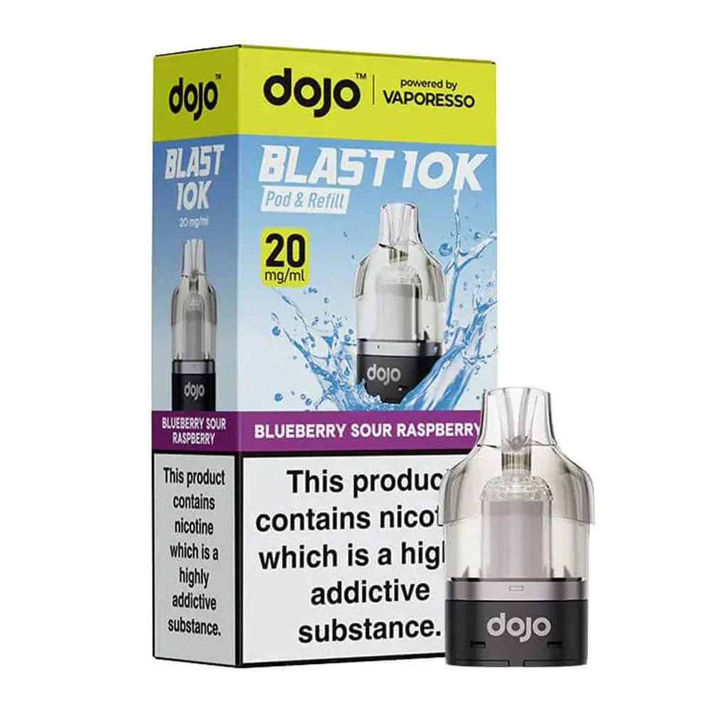  dojo vape device and packaging on a white background