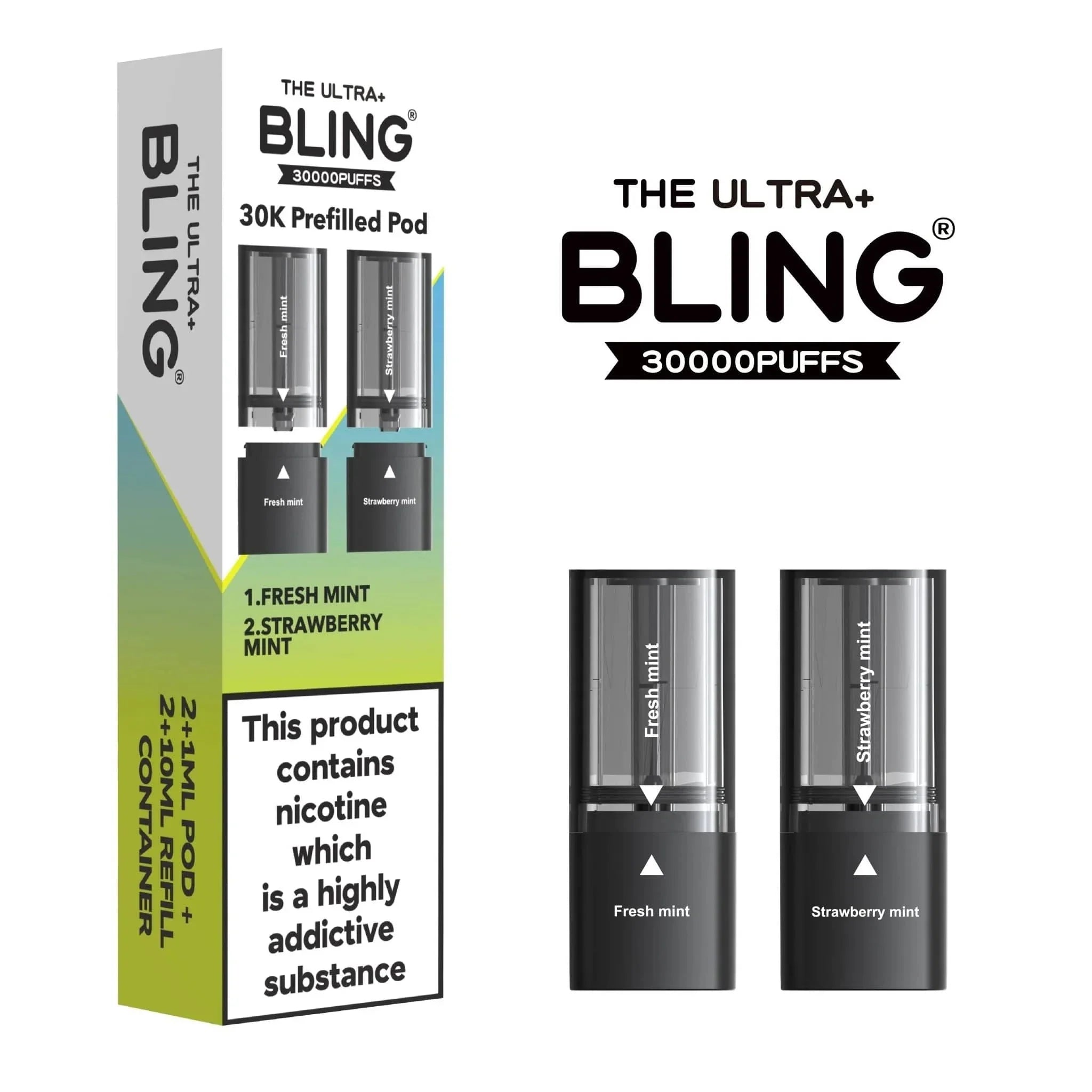 Bling Ultra Plus 30K Replacement Prefilled Pods (Box of 5)
