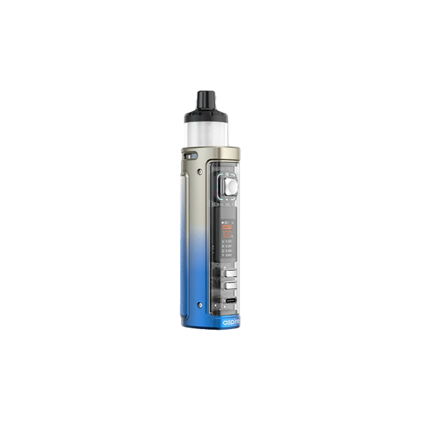 Aspire Veynom EX vape with a gold to blue fade finish