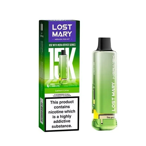 Lost Mary vape device and packaging on a white background