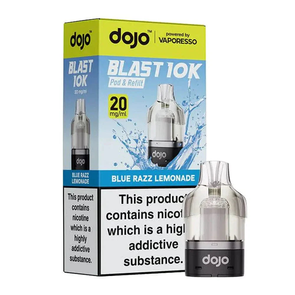  dojo vape device and packaging on a white background