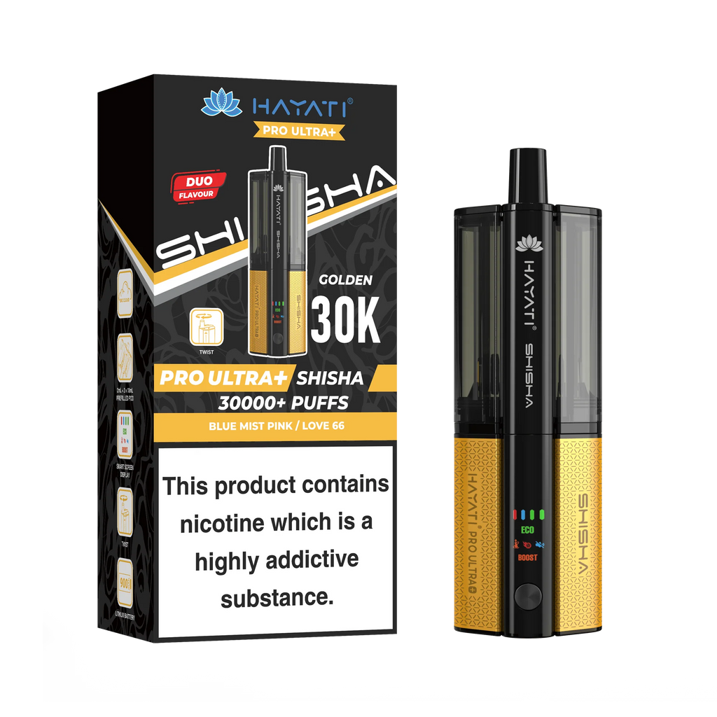 Hayati Pro Ultra Plus Shisha 30K Prefilled Pod Kit | 30,000 Puffs Dual Flavour Vape UK