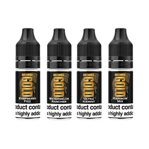 Raspberry, Watermelon, Ice Mint, Rainbow e-liquids pack