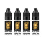 Britannia Gold vape juice bottles in assorted flavours