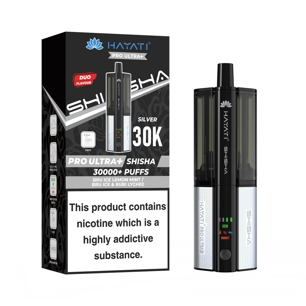 Hayati Pro Ultra Plus Shisha 30K Prefilled Pod Kit | 30,000 Puffs Dual Flavour Vape UK