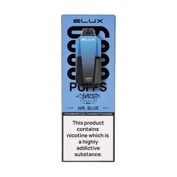 Elux Cyberover 6000 Puffs Disposable Vape Kit – Box of 10 (UK Edition)