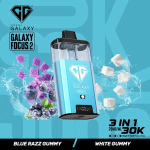 Crystal Galaxy Focus Puffs Prefilled Vape Pen Mr Blue/Mad Blue