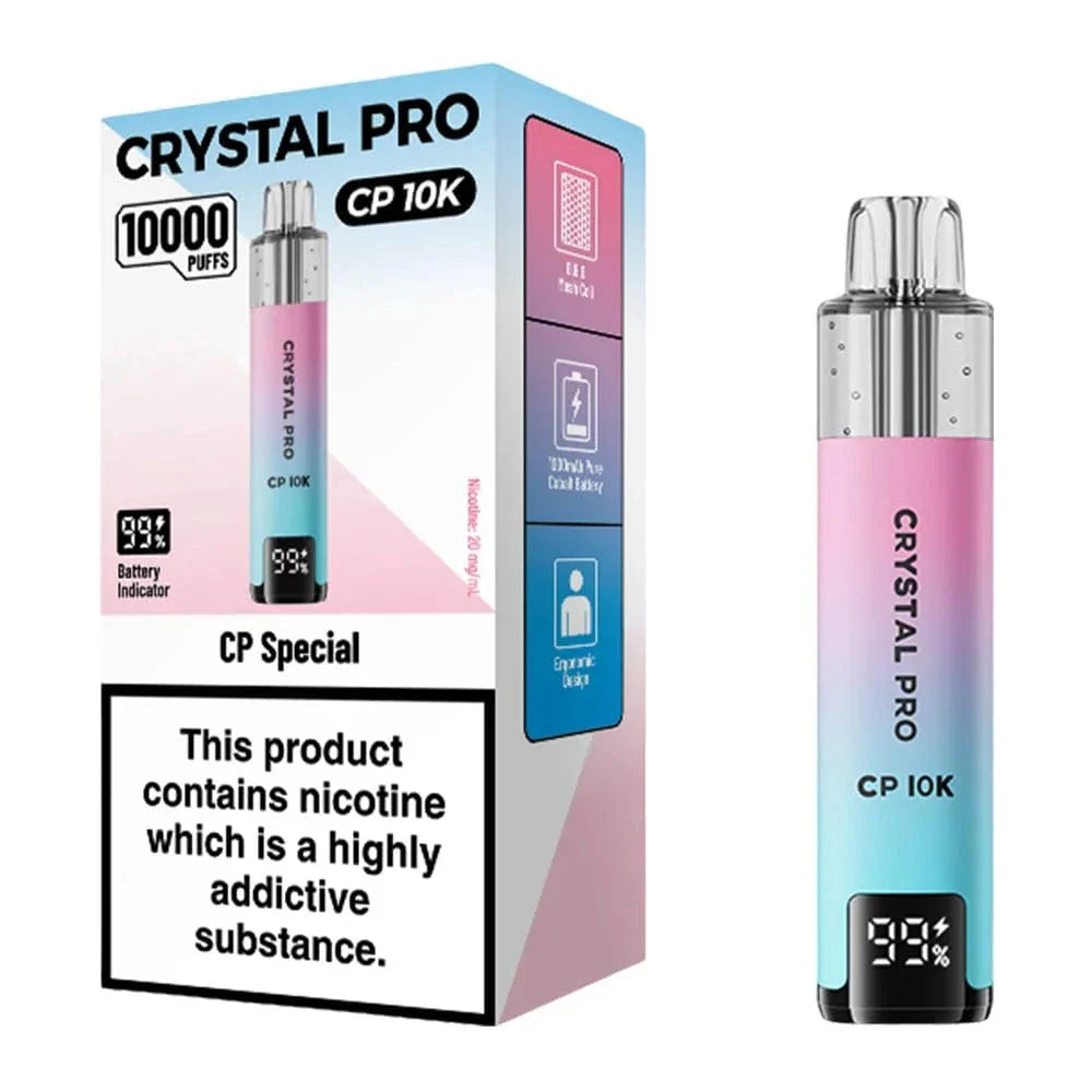 Crystal Pro Suonon disposable vape box UK
Crystal Pro vape UK high puff disposable device