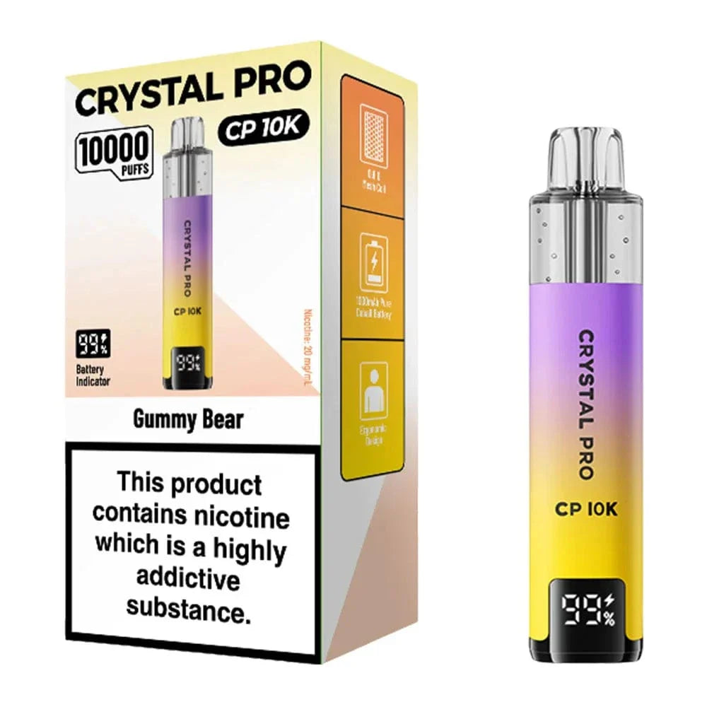Crystal Pro CP 10000 Puffs vape box UK