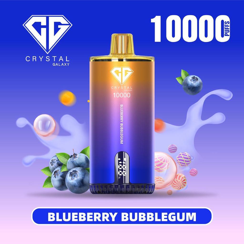 Blueberry bubblegum Crystal Galaxy vape with 10,000 puffs