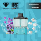 Crystal Galaxy Focus 2 Refill20mg/ml Blue RazzGummy White Gummy