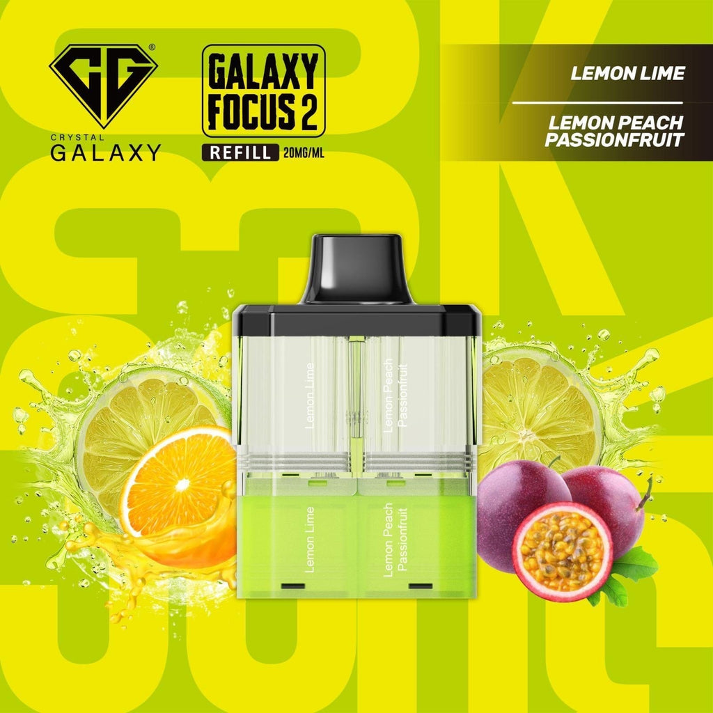 Crystal Galaxy Focus 2 bubblegum flavours
nic salt refill pods