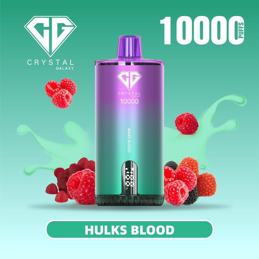 Hulks Blood vape with 10000 puffs by Crystal Galaxy