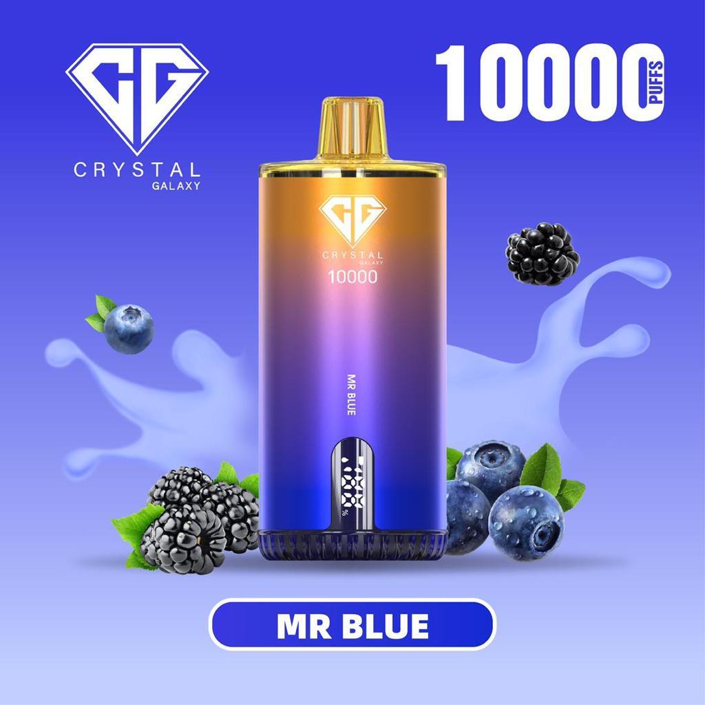  Mr Blue vape with mixed berries by Crystal Galaxy, 10000 puffs