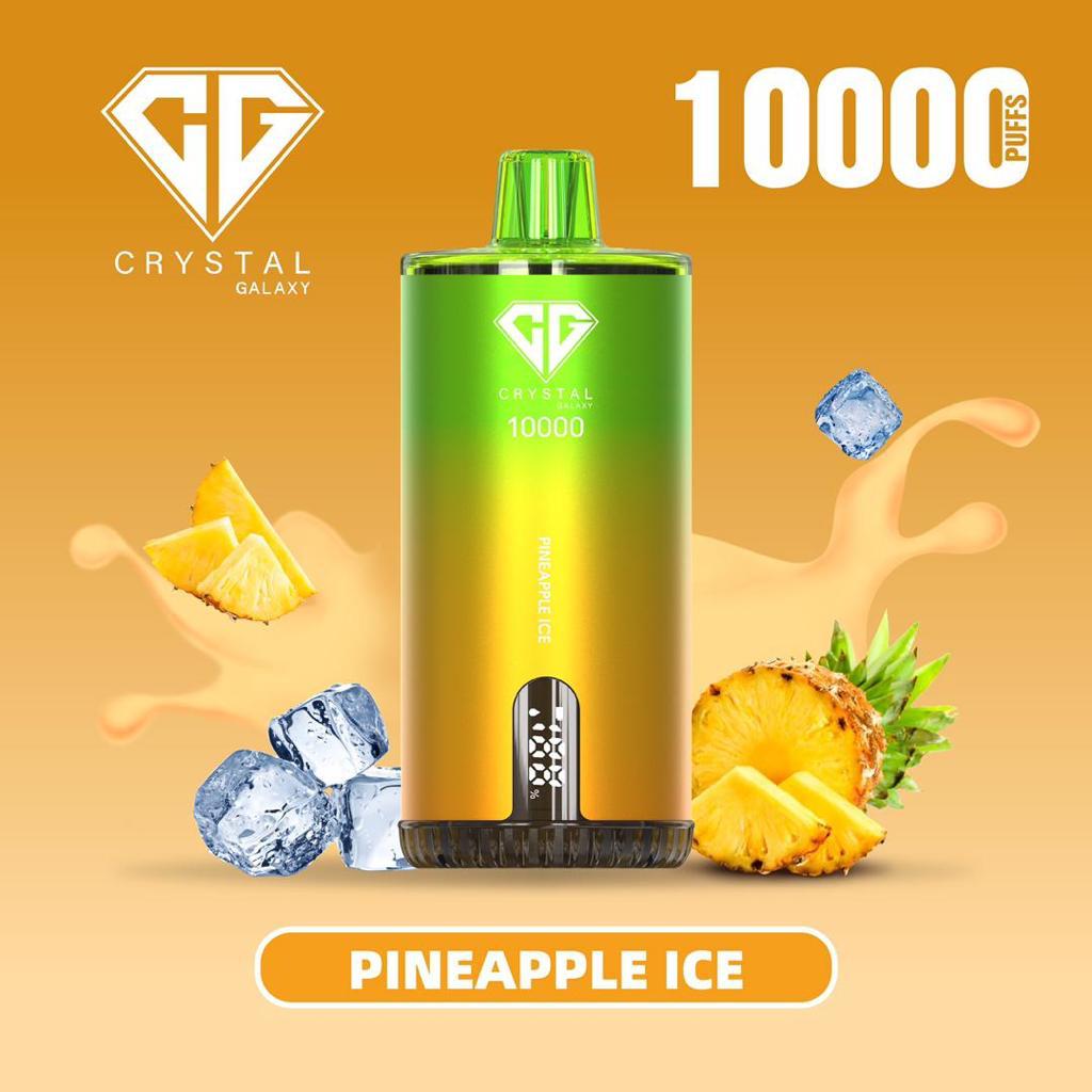 Pineapple Ice vape with 10000 puffs by Crystal Galaxy