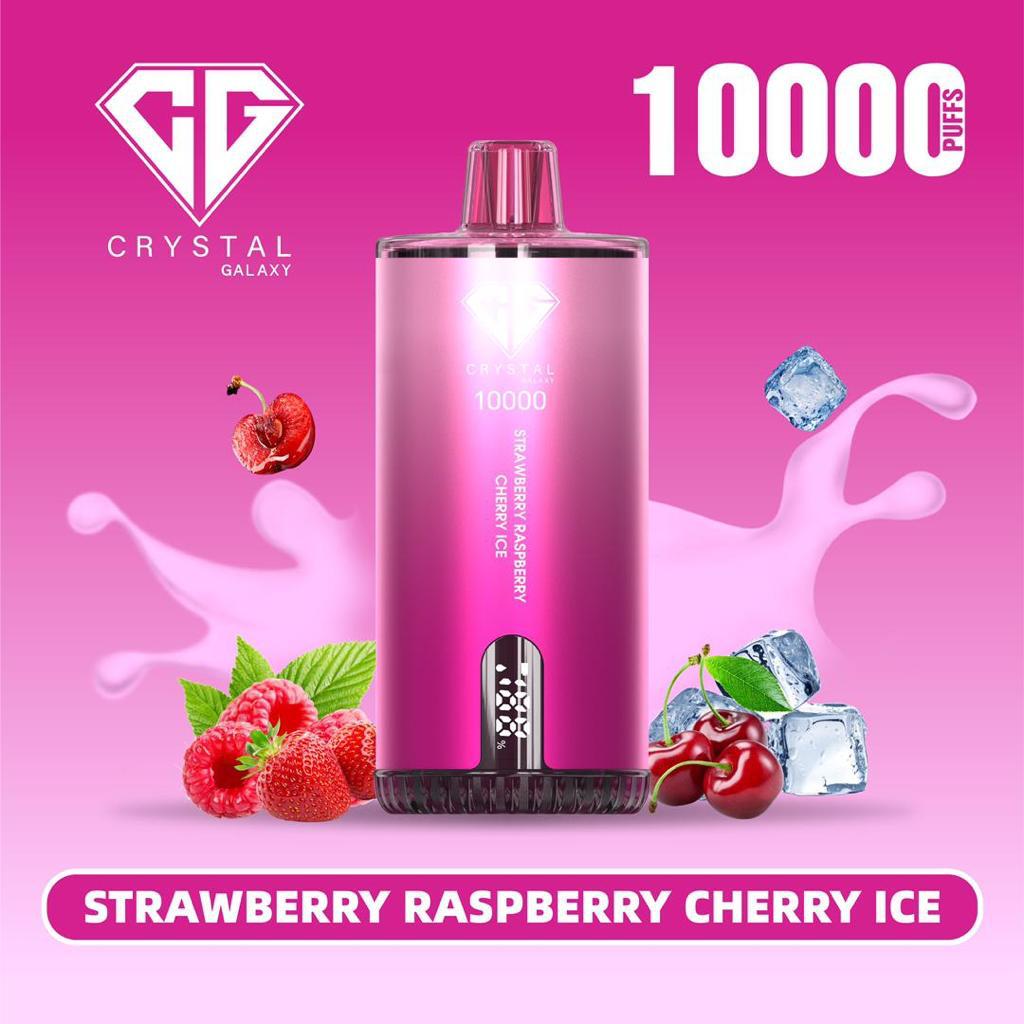 Strawberry Raspberry Cherry Ice vape by Crystal Galaxy