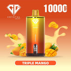 Triple mango flavoured Crystal Galaxy vape with 10,000 puffs