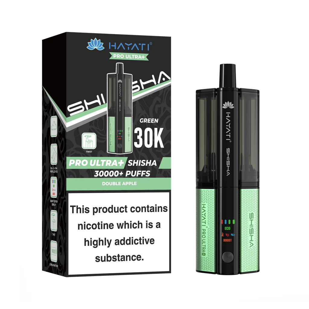 Hayati Pro Ultra Plus Shisha 30K Prefilled Pod Kit | 30,000 Puffs Dual Flavour Vape UK