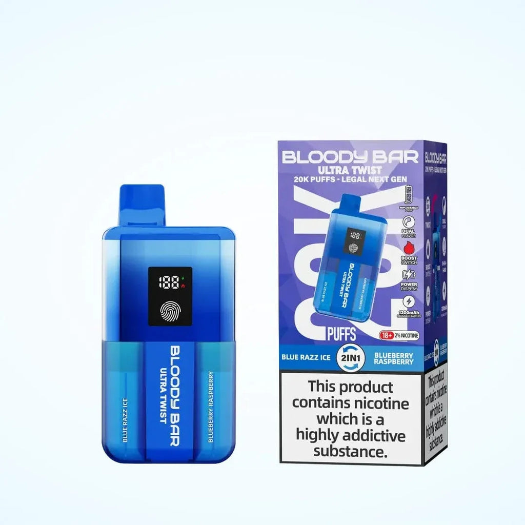 Bloody Bar Ultra Twist 20000 Prefilled Pod Kit | 2-in-1 Dual Flavor Rechargeable Vape