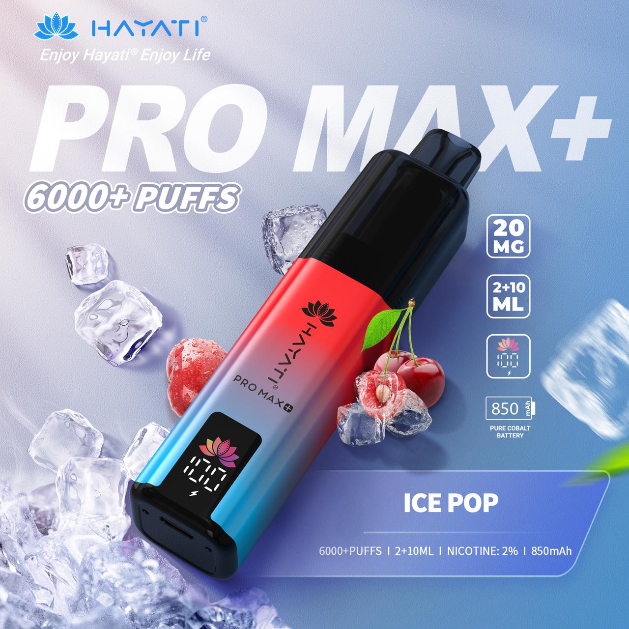 Hayati Pro Max Plus 6000 Puffs Prefilled Pod Kit | TPD Ban-Proof 2025 | 20mg Nic Salt