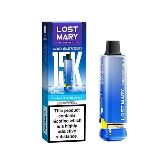 Lost Mary vape device and packaging on a white background