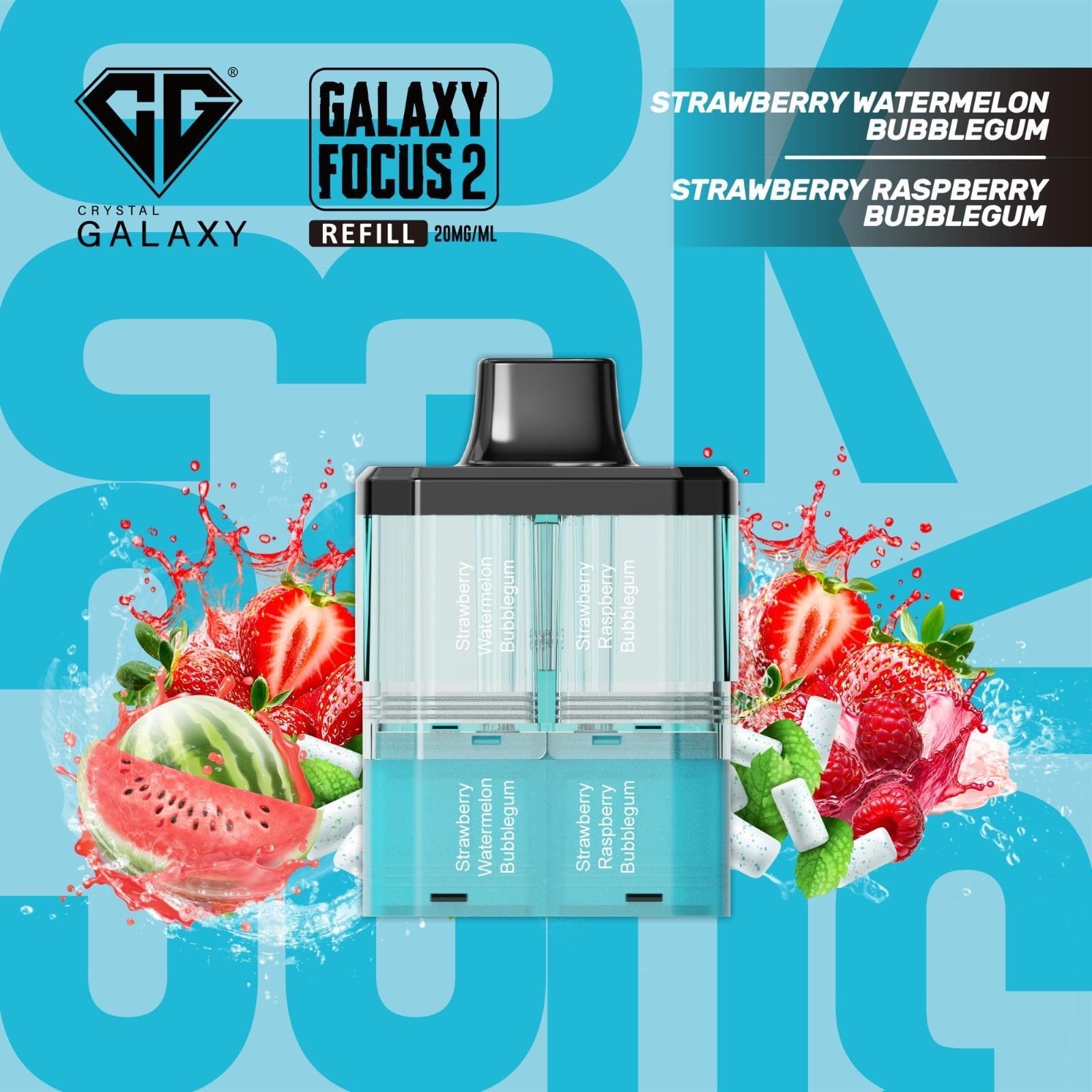 Crystal Galaxy Focus 2 30K Puffs Refill Pods - New 2025